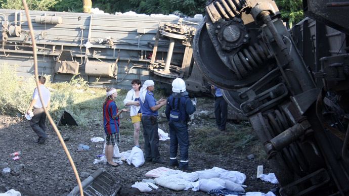 At least 80 injured as passenger train derails in southern Russia ...