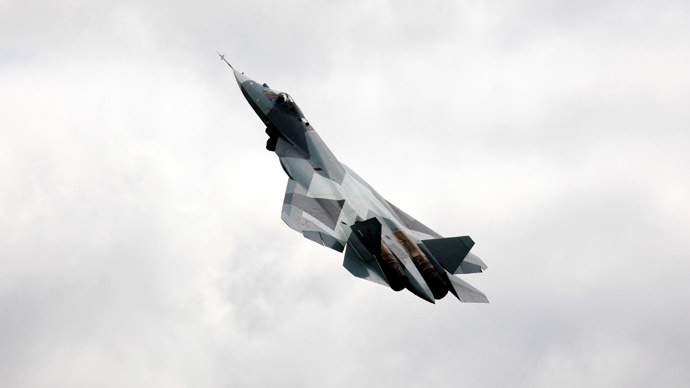 Test flight of the fifth generation fighter aircraft T-50 designed by Sukhoi OKB (RIA Novosti/Alexei Druzhinin)
