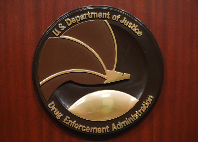The seal of the Drug Enforcement Administration (AFP Photo / Mandel Ngan)