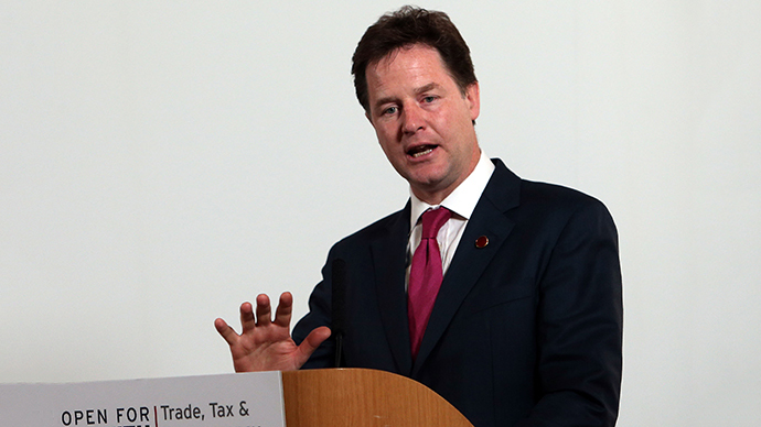 British Deputy Prime Minister Nick Clegg (AFP Photo / Steve Parsons)