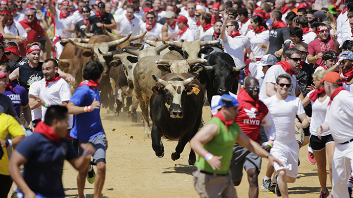 Drones, horns, injuries: UAV tumbles into Virginia bull run crowd