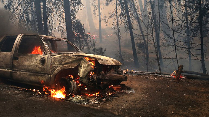 Rim Fire Continues To Burn Near Yosemite National Park (AFP Photo / Getty Images / Justin Sullivan)