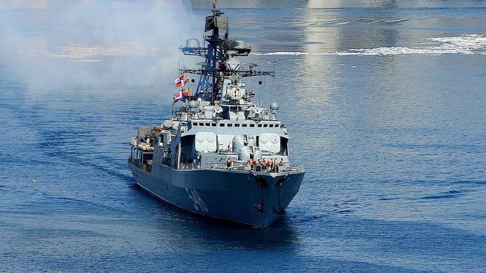 Pacific Fleet's large anti-submarine ship "Admiral Panteleyev" (RIA Novosti/Ildus Gilyazutdinov)