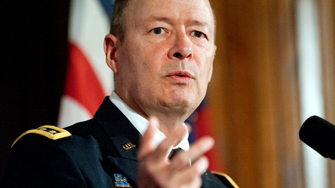 US Army Gen. Keith Alexander, commander of US Cyber Command and director of the National Security Agency (NSA) (AFP Photo / Jim Watson)