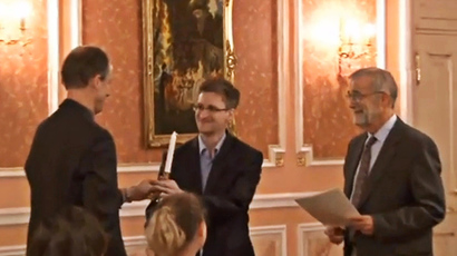 Snowden gets German Fritz Bauer award for exposing US intelligence