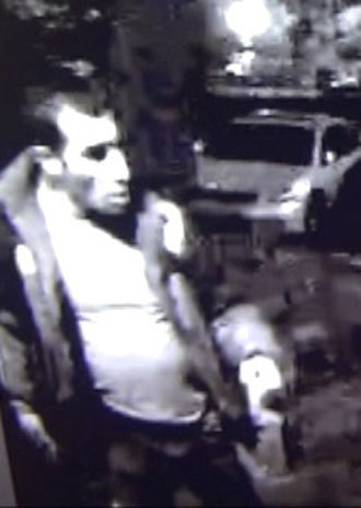 Suspect in Egor Shcherbakov's killing (Photo from CCTV camera as published by Interior Affairs Ministry)