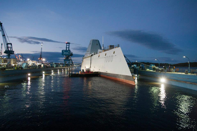 DDG 1000 (Image from facebook.com @General Dynamics Bath Iron Works)