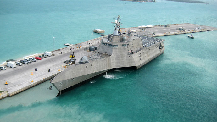 USS Independence.(AFP Photo / Nicholas Kontodiakos)