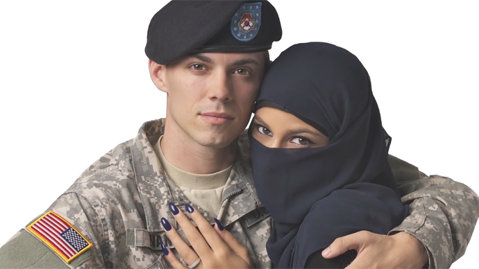 soldier-hugging-muslim-woman-prohibited-