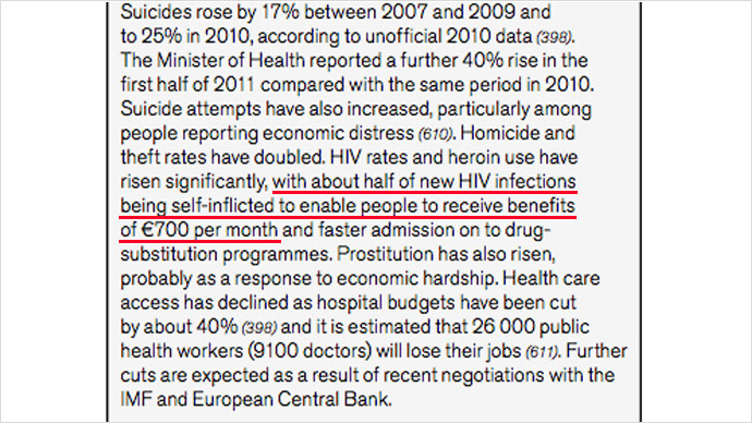 A screenshot from the WHO report âReview of Social Determinants and the Health Divide in the WHO European Regionâ