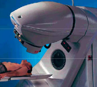FIG. VI-4. Cobalt-60 unit used for teletherapy (Typical source activity: up to 370 TBq (10 kCi) 60 Co). (Image from iaea.org)