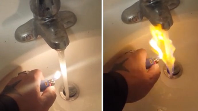 Fracking hot: N. Dakota man ‘sets tap water on fire’