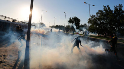 Fears of soaring tensions as police clash with protesters in Bahrain