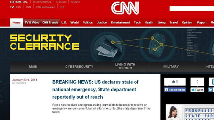 Syrian Electronic Army hacks CNN accounts amid Geneva 2 talks