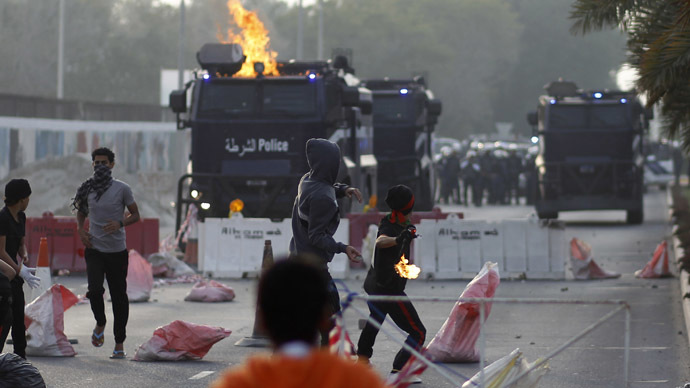 Fears of soaring tensions as police clash with protesters in Bahrain