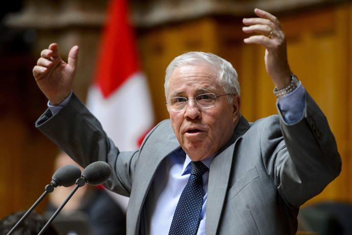 Swiss National Councilor Christoph Blocher (AFP Photo / Fabrice Coffrini)