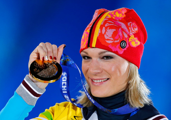 Maria Hoefl-Riesch.(Reuters / Shamil Zhumatov)