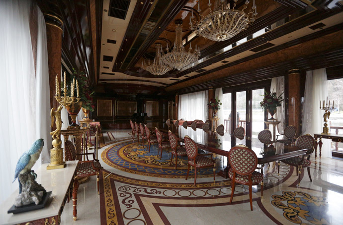 An interior view shows the residence (Reuters / Konstantin Chernichkin)