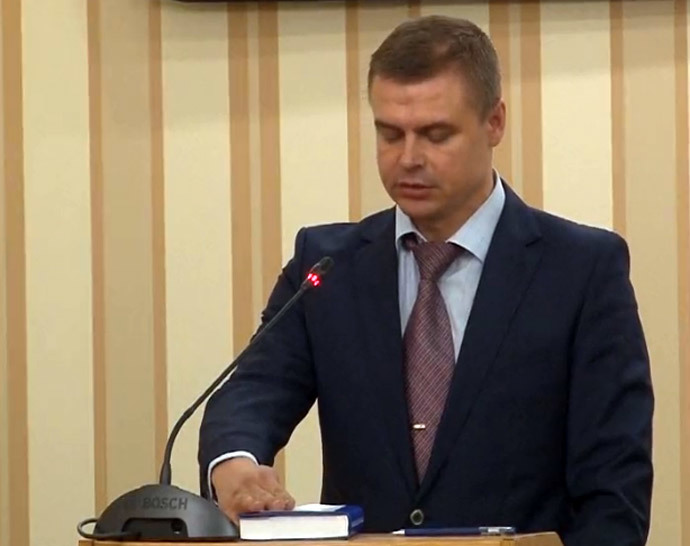 Chief of the Border Guards of Crimea Victor Melnichenko