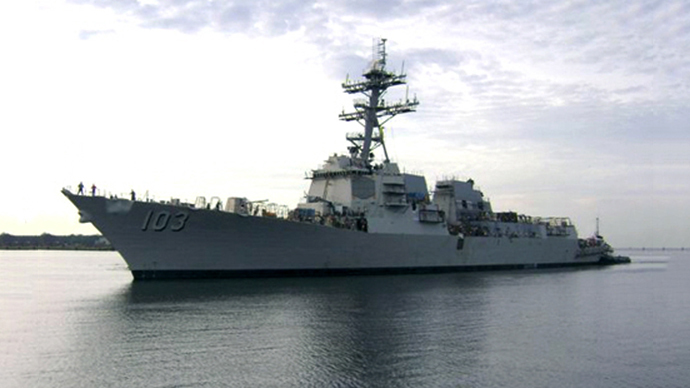 US navy confirms missile destroyer USS Truxtun approaching the Black Sea