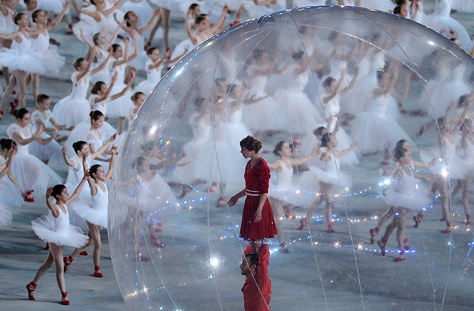 Performers take part in the opening ceremony of the 2014 Paralympic Winter Games in Sochi, March 7, 2014. (RIA Novosti)
