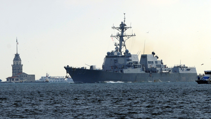 US warship in Black Sea as Ukraine's Crimea readies for referendum — RT World News