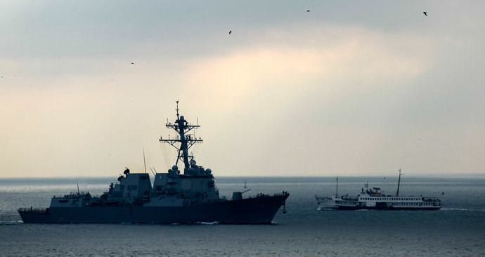 The "USS Truxtun" destroyer (AFP Photo / Bulent Kilic)