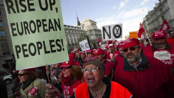 'No more cuts!' Thousands across Spain stage anti-govt protests (VIDEO, PHOTOS)