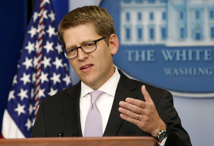 White House press secretary Jay Carney (Reuters/Kevin Lamarque)