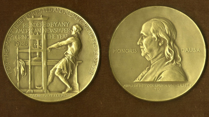 Guardian, Washington Post share Pulitzer Prize for coverage of NSA surveillance