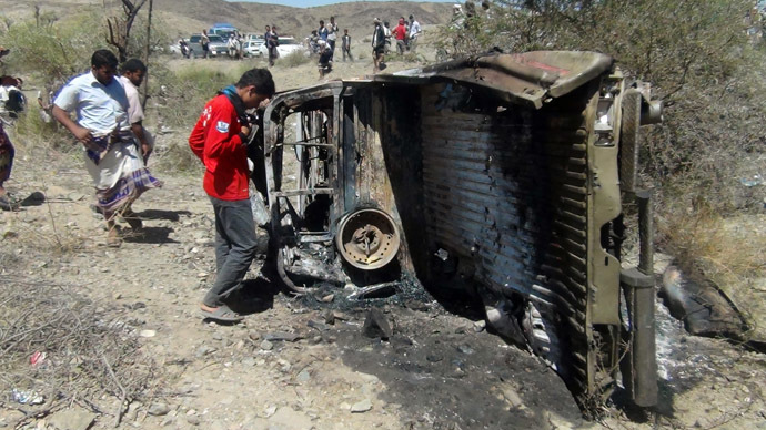 US unleashes three days of drone strikes on Yemen, 55 killed