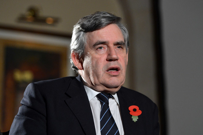 Gordon Brown (AFP Photo / Aamir Qureshi)