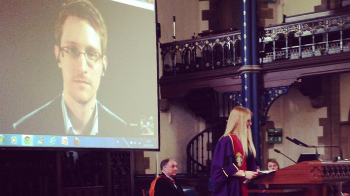 Students’ choice Snowden takes up post as Glasgow University rector