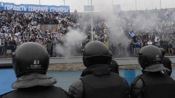 Outrage as fan punches player in Russian football unrest (PHOTOS, VIDEO)