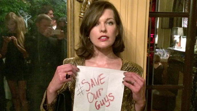 #SaveOurGuys: Milla Jovovich, rights groups urge release of Russian journos in Ukraine