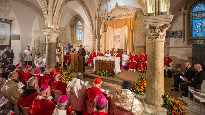 Visitors' Book burned at Jerusalem's Dormition Abbey after Pope Mass