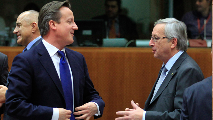 Britain's Cameron intensifies campaign against Juncker for top EU position