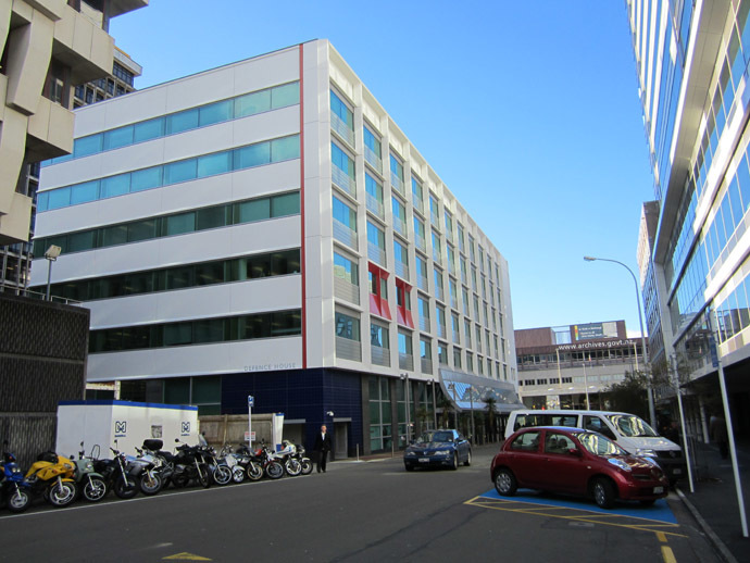 The New Zealand Ministry of Defence Headquarters in Wellington (Photo from Wikipedia.org)