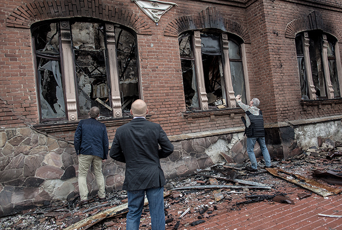 OSCE observers' mission visits Slavyansk (RIA Novosti / Andrey Stenin)