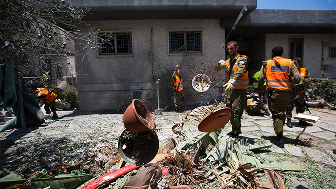 First fatality in Israel as Hamas unleashes barrage of rockets across Gaza border