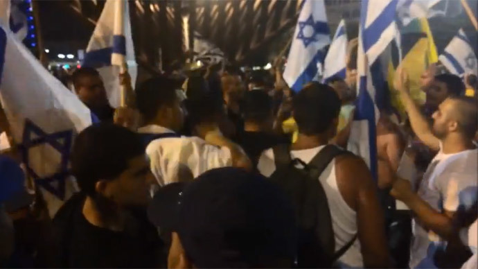 ‘No children left in Gaza!’ Right-wing Israeli mob mocks deaths in anti-Gaza chant (VIDEO)