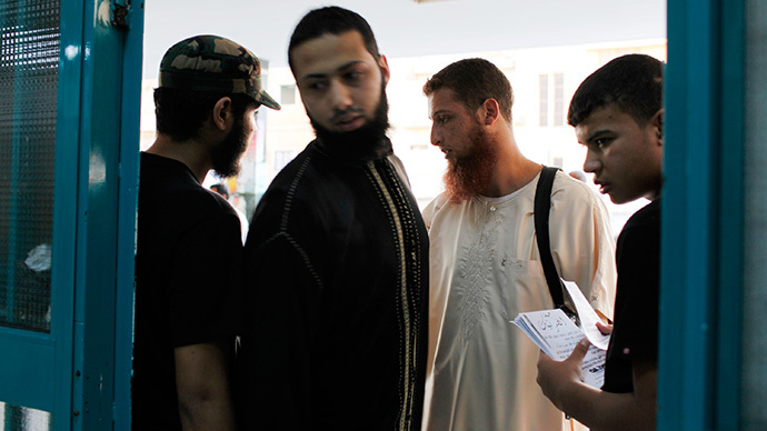 Members of the Libyan Salafi armed group Ansar al-Sharia (Reuters / Asmaa Waguih)