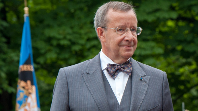 Estonian President Toomas Hendrik Ilves (AFP Photo/Ragio Pajula)