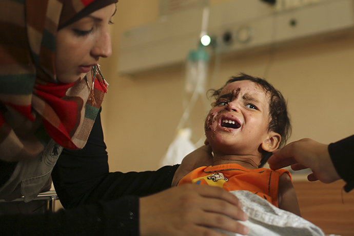 Israelâs indiscriminate bombardment of Gaza included targeting of multiple hospitals, children playing on a beach, ambulances, schools, clinics, mosques, press buildings and countless Palestinian homes.(Reuters / Mohammed Salem)