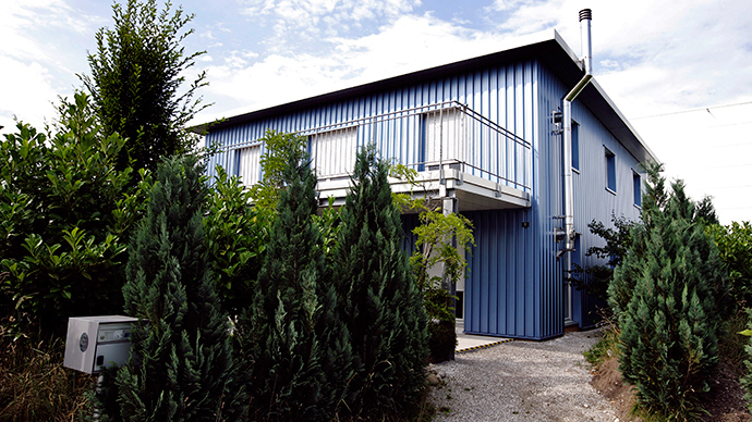 ARCHIVE PHOTO: This picture taken on July 14, 2009 shows the building of the assisted suicide clinic, Dignitas in Pfaeffikon near Zurich (AFP Photo)