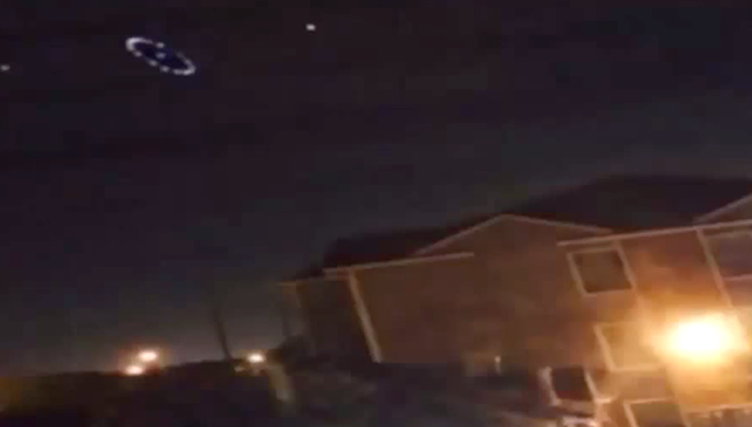 An image grab taken from a video uploaded on YouTube by HawkkeyDavisChannel