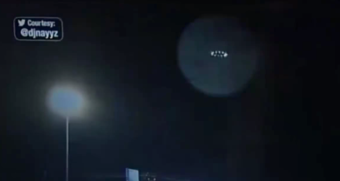 An image grab taken from a video uploaded on YouTube by HawkkeyDavisChannel