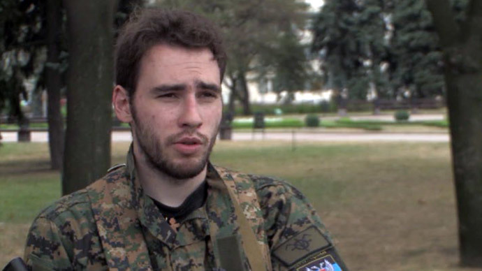 French fighter Guillaume. Screenshot from RT video