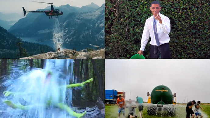 From 'Obama'... to Irish farmers! RT's crazy Ice Bucket Challenge Top 10