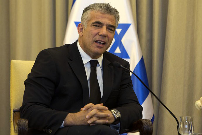 Israeli Finance Minister Yair Lapid (AFP Photo / Menahem Kahana)
